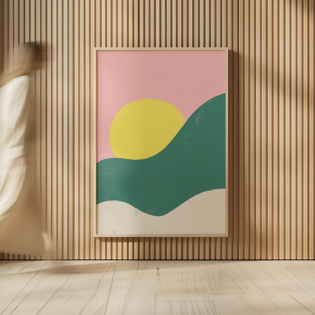 Sun Chaser II by Becky Thorns. shown as over sized large wall art. Available as an archival giclee rolled canvas, fine art paper, or poster print. SKU 65317h.