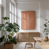 Sunday Hymn I by Becky Thorns. shown as a print in a natural wood frame in a dining room. Available as a archival giclee rolled canvas, fine art paper, or poster print. SKU 57473h.