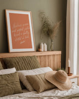 Sunday Hymn I by Becky Thorns. shown as a paper print in a natural frame. Available as a archival giclee rolled canvas, fine art paper, or poster print. SKU 57473h.