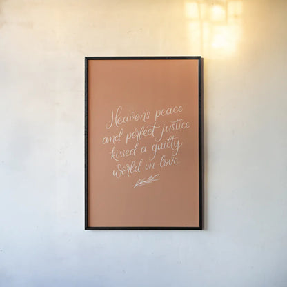 Sunday Hymn I by Becky Thorns. shown as a paper print in a black flame. Available as a archival giclee rolled canvas, fine art paper, or poster print. SKU 57473h.