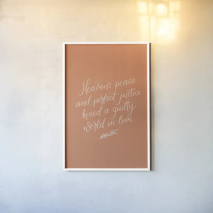 Sunday Hymn I by Becky Thorns. shown as a paper print in a white frame. Available as a archival giclee rolled canvas, fine art paper, or poster print. SKU 57473h.