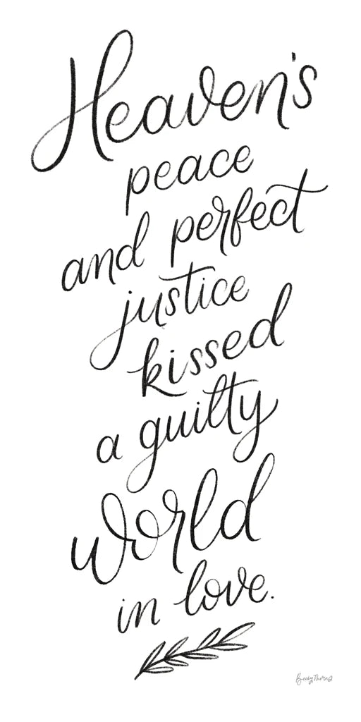 Sunday Hymn I White Vertical by Becky Thorns