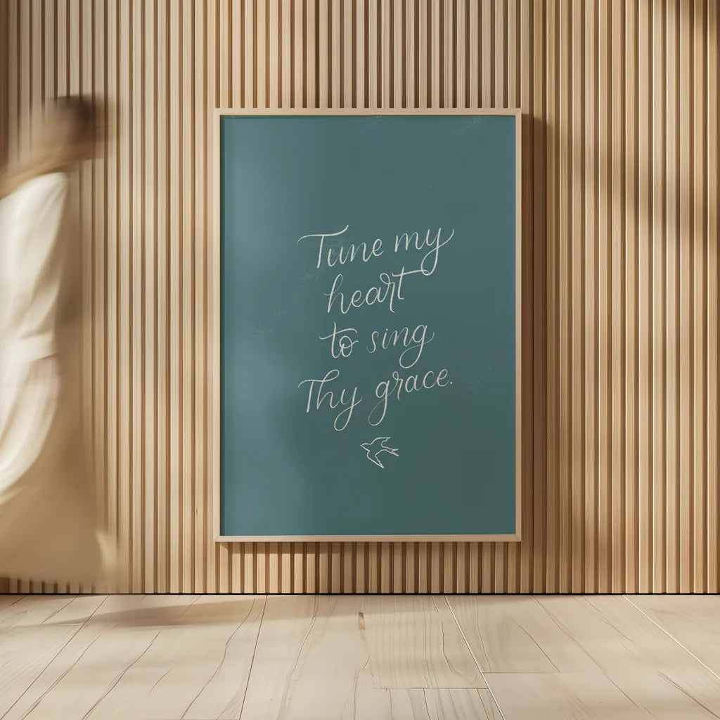 Sunday Hymn II by Becky Thorns. shown as over sized large wall art. Available as an archival giclee rolled canvas, fine art paper, or poster print. SKU 57474h.