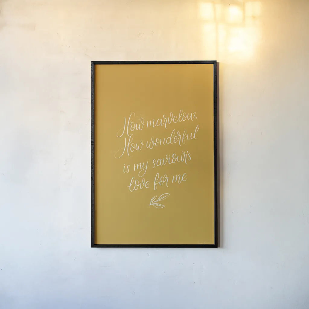 Sunday Hymn V by Becky Thorns. shown as a paper print in a black flame. Available as a archival giclee rolled canvas, fine art paper, or poster print. SKU 57477h.