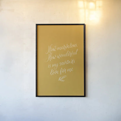 Sunday Hymn V by Becky Thorns. shown as a paper print in a black flame. Available as a archival giclee rolled canvas, fine art paper, or poster print. SKU 57477h.