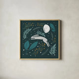 Sweet Dreams Bunny VI by Becky Thorns. Shown in a natural wood glass frame for a timeless modern aesthetic. Available as an archival giclee rolled canvas, fine art paper, or poster print. SKU 53014a.
