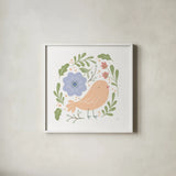 Sweet Easter I White by Becky Thorns. Shown in a crisp white glass frame for a clean and minimalist style. Available as an archival giclee rolled canvas, fine art paper, or poster print. SKU 104569a.