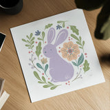 Sweet Easter II White by Becky Thorns. Shown as a detailed flat fine art print, highlighting archival giclee quality. Available as an archival giclee rolled canvas, fine art paper, or poster print. SKU 104570a.