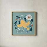 Sweet Easter IV by Becky Thorns. Shown in a natural wood glass frame for a timeless modern aesthetic. Available as an archival giclee rolled canvas, fine art paper, or poster print. SKU 70584a.