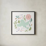 Sweet Easter IV White by Becky Thorns. Shown in a sleek black glass frame for a contemporary gallery look. Available as an archival giclee rolled canvas, fine art paper, or poster print. SKU 104572a.