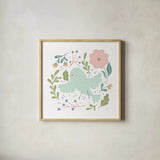 Sweet Easter IV White by Becky Thorns. Shown in a natural wood glass frame for a timeless modern aesthetic. Available as an archival giclee rolled canvas, fine art paper, or poster print. SKU 104572a.