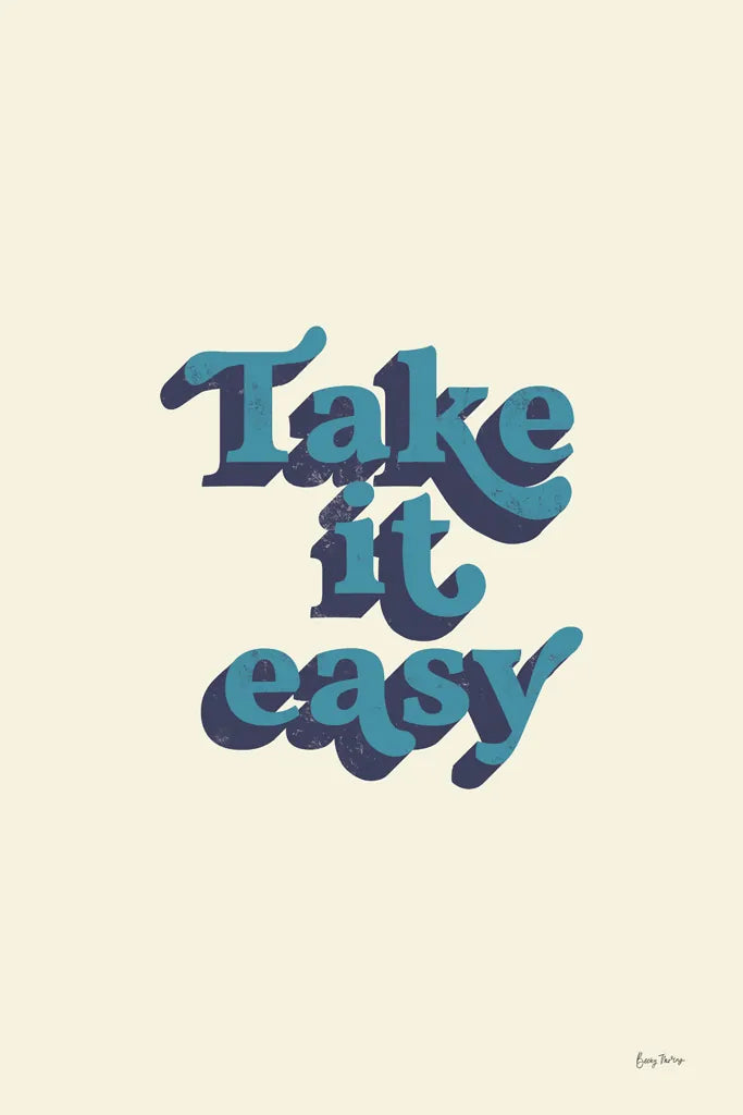 Take it Easy by Becky Thorns. SKU 65172h. Archival Giclee Fine art print for wall decor.