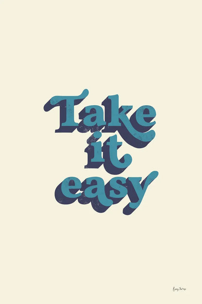 Take it Easy by Becky Thorns. SKU 65172h. Archival Giclee Fine art print for wall decor.