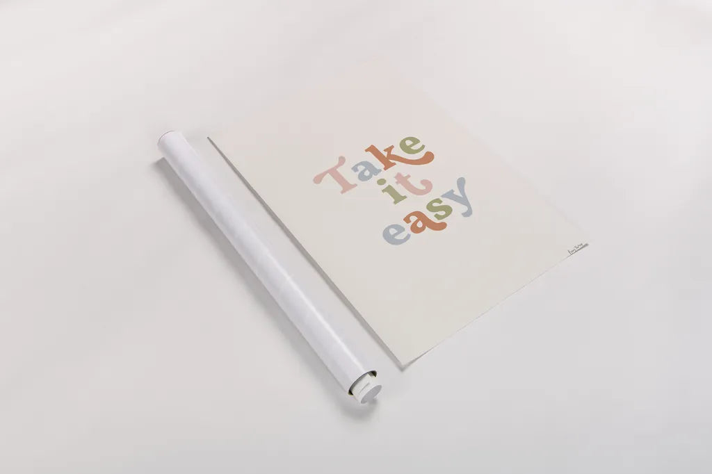 Take it Easy Pastel by Becky Thorns. shown as a rolled paper print. Available as archival giclee rolled canvas, fine art paper, or poster print. SKU 67068h.