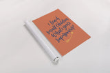 Teachers I Orange by Becky Thorns. shown as a rolled paper print. Available as archival giclee rolled canvas, fine art paper, or poster print. SKU 59204h.