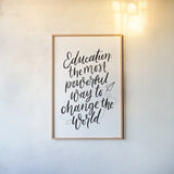 Teachers II by Becky Thorns. shown as a paper print in a natural frame. Available as a archival giclee rolled canvas, fine art paper, or poster print. SKU 59201h.