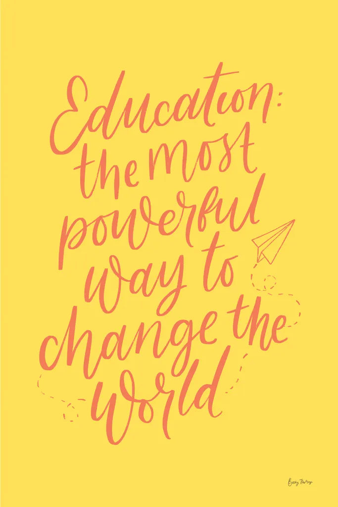 Teachers II Yellow by Becky Thorns. SKU 59205h. Archival Giclee Fine art print for wall decor.