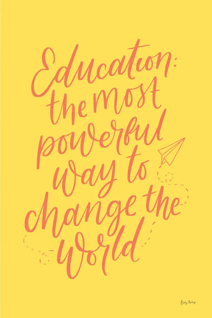 Teachers II Yellow by Becky Thorns. SKU 59205h. Archival Giclee Fine art print for wall decor.