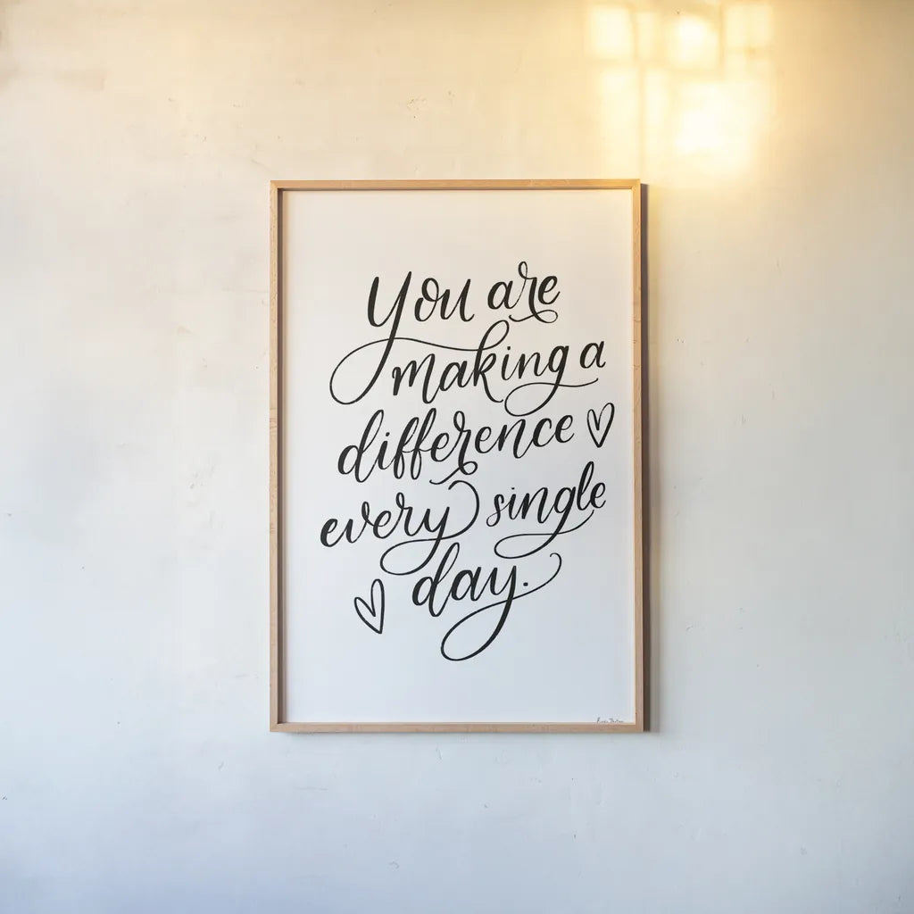 Teachers III by Becky Thorns. shown as a paper print in a natural frame. Available as a archival giclee rolled canvas, fine art paper, or poster print. SKU 59202h.