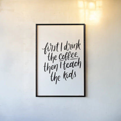 Teachers IV by Becky Thorns. shown as a paper print in a black flame. Available as a archival giclee rolled canvas, fine art paper, or poster print. SKU 59203h.