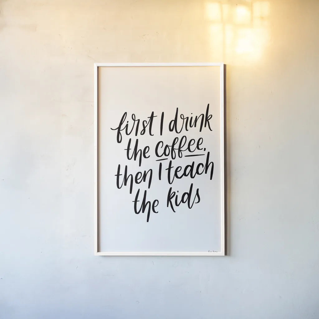 Teachers IV by Becky Thorns. shown as a paper print in a white frame. Available as a archival giclee rolled canvas, fine art paper, or poster print. SKU 59203h.