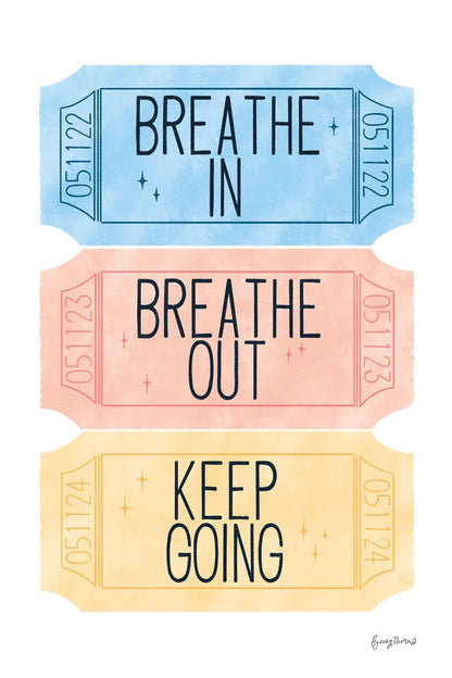 Ticket Stubs Inspiration by Becky Thorns. SKU 94143h. Archival Giclee Fine art print for wall decor.