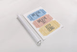 Ticket Stubs Inspiration by Becky Thorns. shown as a rolled paper print. Available as archival giclee rolled canvas, fine art paper, or poster print. SKU 94143h.