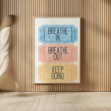 Ticket Stubs Inspiration by Becky Thorns. shown as over sized large wall art. Available as an archival giclee rolled canvas, fine art paper, or poster print. SKU 94143h.