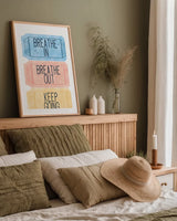 Ticket Stubs Inspiration by Becky Thorns. shown as a paper print in a natural frame. Available as a archival giclee rolled canvas, fine art paper, or poster print. SKU 94143h.
