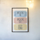 Ticket Stubs Inspiration by Becky Thorns. shown as a paper print in a black flame. Available as a archival giclee rolled canvas, fine art paper, or poster print. SKU 94143h.