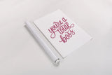 Total Boss White and Pink by Becky Thorns. shown as a rolled paper print. Available as archival giclee rolled canvas, fine art paper, or poster print. SKU 58414h.