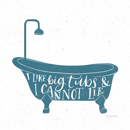 Turkish Tile Bathroom Puns I by Becky Thorns. SKU 58431a. Archival Giclee Fine art print for wall decor.