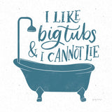 Turkish Tile Bathroom Puns II by Becky Thorns. SKU 58432a. Archival Giclee Fine art print for wall decor.