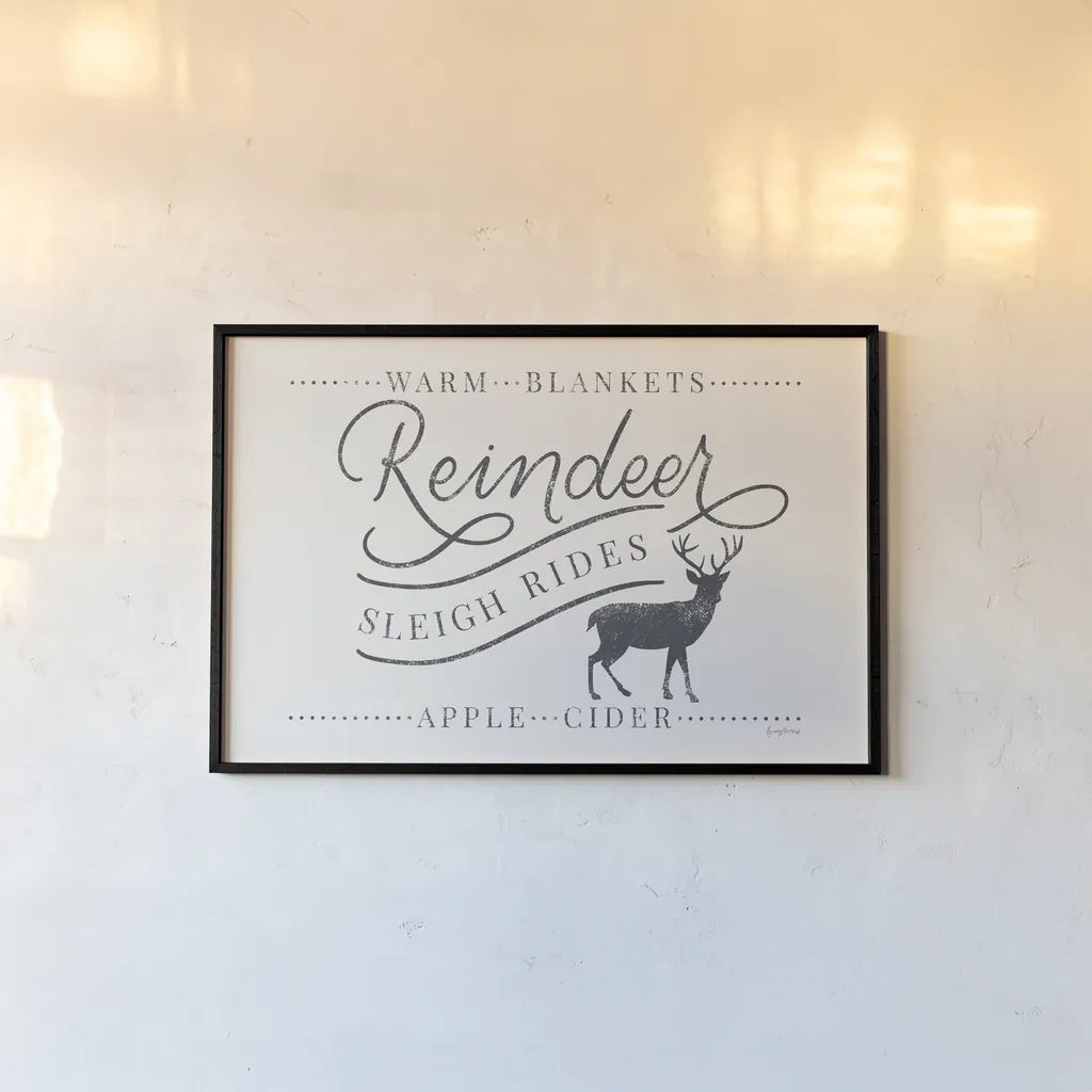 Vintage Christmas III by Becky Thorns. shown as a paper print in a black flame. Available as a archival giclee rolled canvas, fine art paper, or poster print. SKU 60043i.