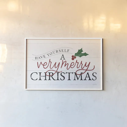 Vintage Christmas IV RG by Becky Thorns. shown as a paper print in a white frame. Available as a archival giclee rolled canvas, fine art paper, or poster print. SKU 75713i.