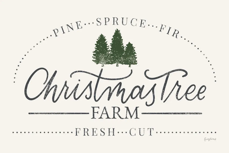 Vintage Christmas Sign I by Becky Thorns. SKU 60018i. Archival Giclee Fine art print for wall decor.