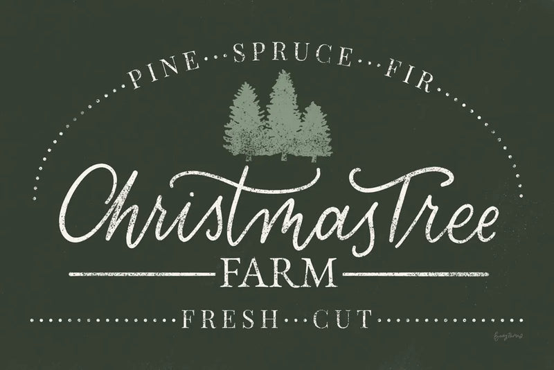 Vintage Christmas Sign I Green by Becky Thorns. SKU 60020i. Archival Giclee Fine art print for wall decor.
