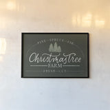 Vintage Christmas Sign I Green by Becky Thorns. shown as a paper print in a black flame. Available as a archival giclee rolled canvas, fine art paper, or poster print. SKU 60020i.