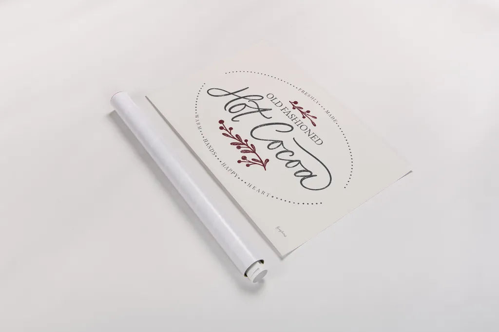 Vintage Christmas Sign II by Becky Thorns. shown as a rolled paper print. Available as archival giclee rolled canvas, fine art paper, or poster print. SKU 60019i.