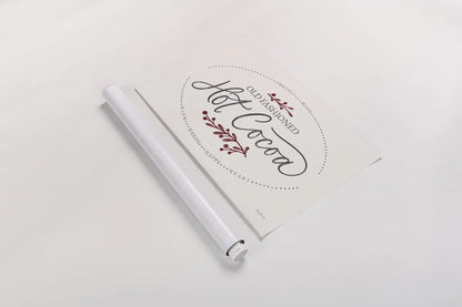 Vintage Christmas Sign II by Becky Thorns. shown as a rolled paper print. Available as archival giclee rolled canvas, fine art paper, or poster print. SKU 60019i.