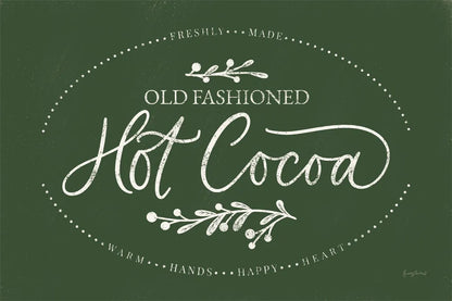 Vintage Christmas Sign II Green by Becky Thorns. SKU 60021i. Archival Giclee Fine art print for wall decor.