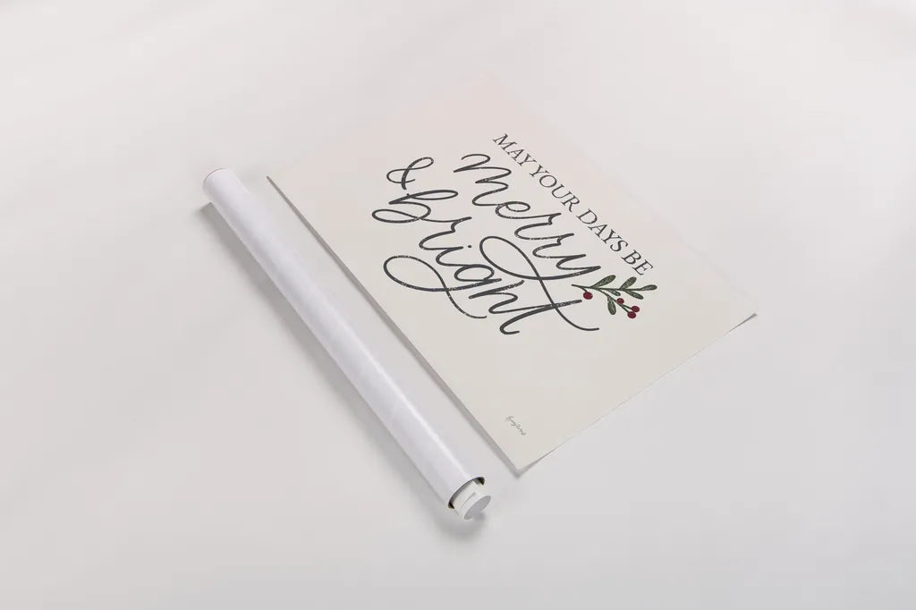 Vintage Christmas V by Becky Thorns. shown as a rolled paper print. Available as archival giclee rolled canvas, fine art paper, or poster print. SKU 60045i.