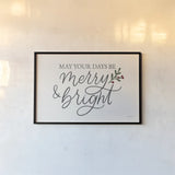 Vintage Christmas V by Becky Thorns. shown as a paper print in a black flame. Available as a archival giclee rolled canvas, fine art paper, or poster print. SKU 60045i.