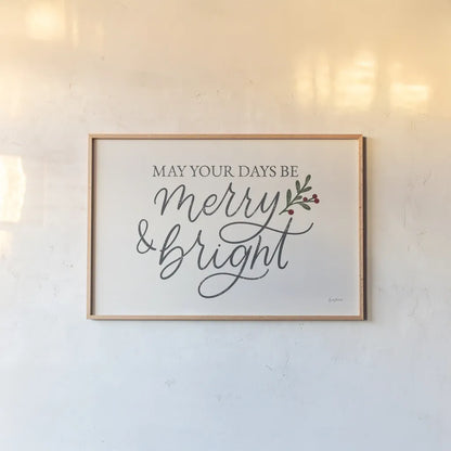 Vintage Christmas V by Becky Thorns. shown as a paper print in a natural frame. Available as a archival giclee rolled canvas, fine art paper, or poster print. SKU 60045i.