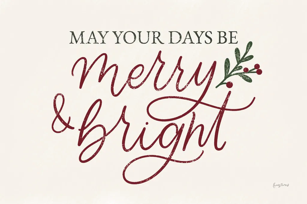 Vintage Christmas V Red by Becky Thorns. SKU 60048i. Archival Giclee Fine art print for wall decor.