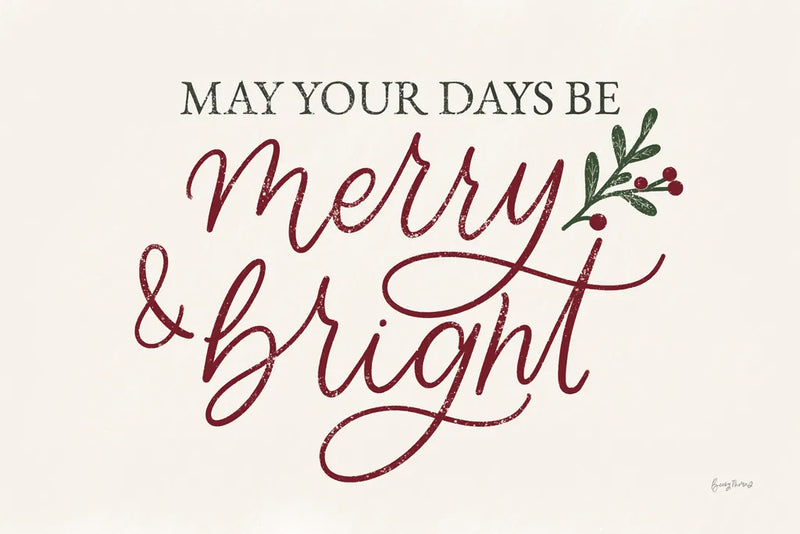 Vintage Christmas V Red by Becky Thorns. SKU 60048i. Archival Giclee Fine art print for wall decor.
