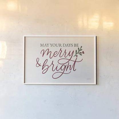 Vintage Christmas V Red by Becky Thorns. shown as a paper print in a white frame. Available as a archival giclee rolled canvas, fine art paper, or poster print. SKU 60048i.