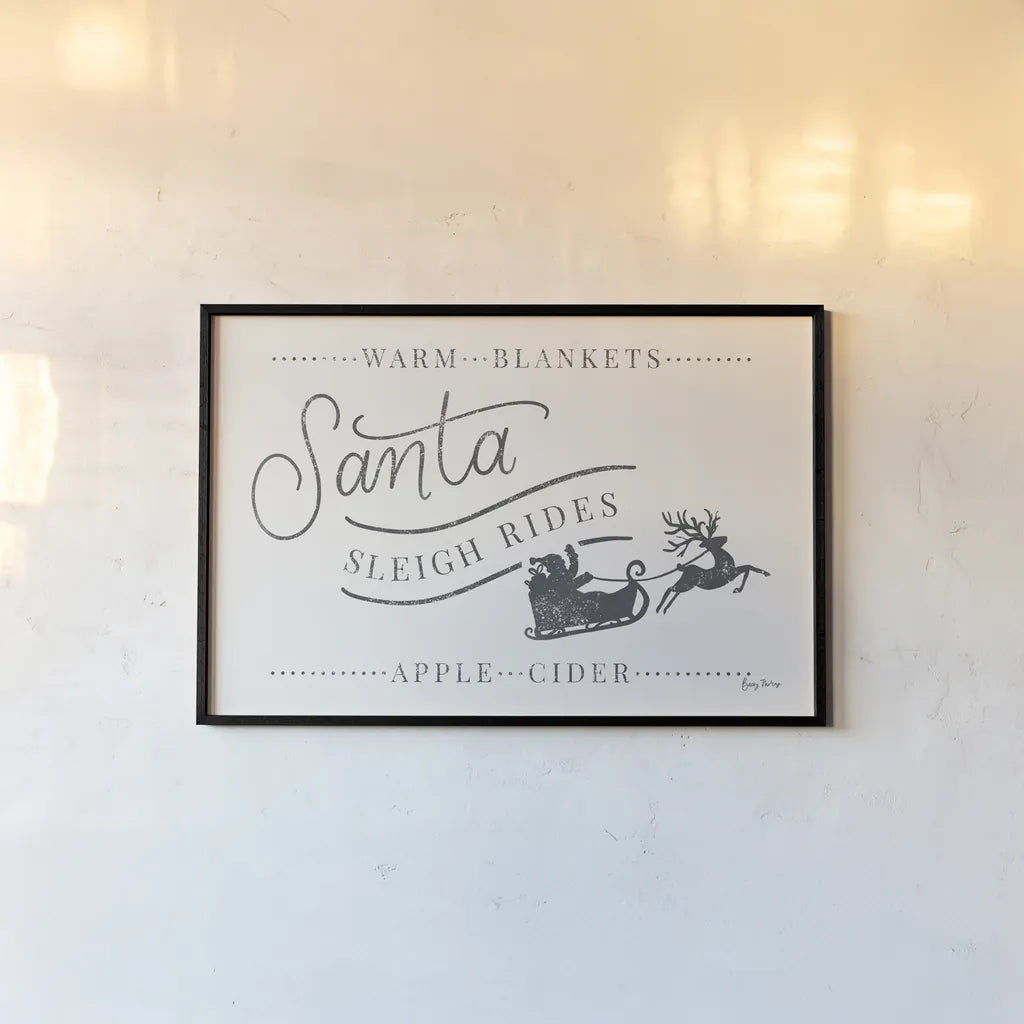 Vintage Christmas VI by Becky Thorns. shown as a paper print in a black flame. Available as a archival giclee rolled canvas, fine art paper, or poster print. SKU 68845i.