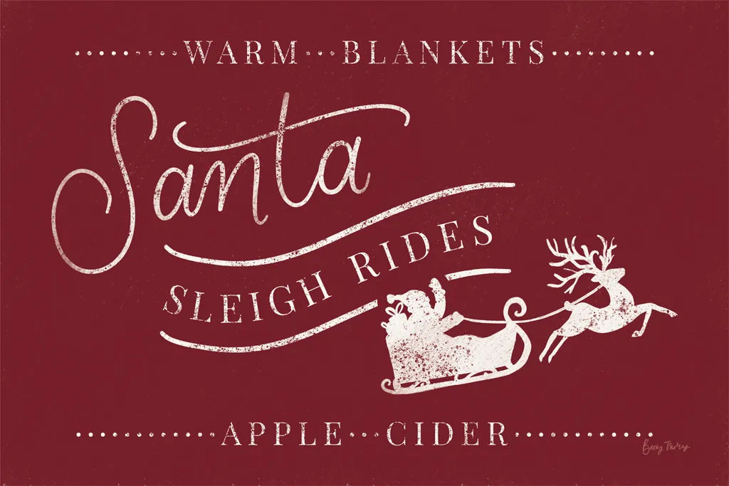 Vintage Christmas VI Red by Becky Thorns. SKU 68847i. Archival Giclee Fine art print for wall decor.