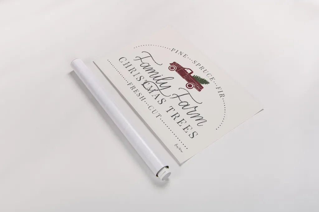 Vintage Christmas VII by Becky Thorns. shown as a rolled paper print. Available as archival giclee rolled canvas, fine art paper, or poster print. SKU 68846i.